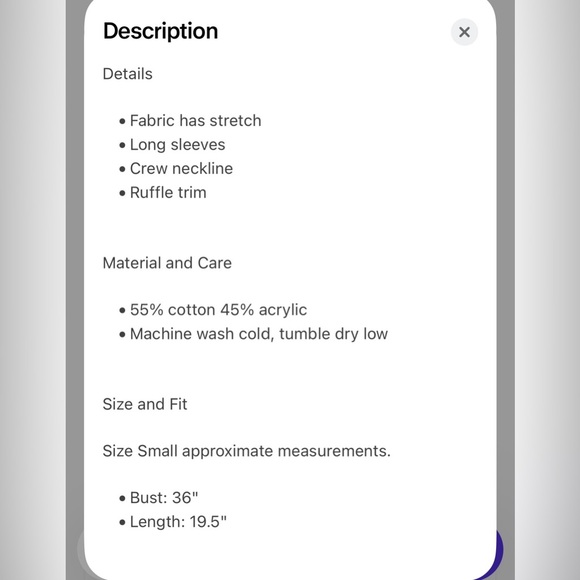 Pink Lily Cream Knit Sweater with Ruffle Hem - Picture 4 of 5